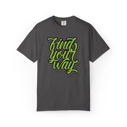 Find Your Way Direction Guidance Tee Exploration Adventure Destination Unisex Heavy Cotton T-Shirt