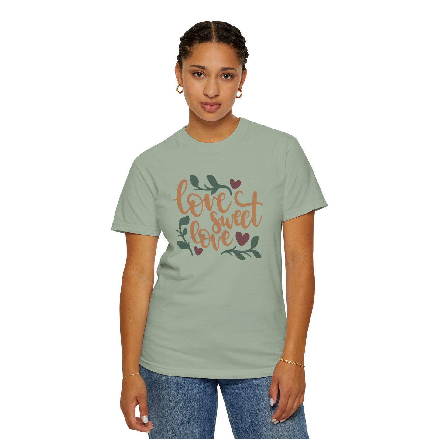 Love Sweet Love Boundless Love Affection Lover’s Tee Infinite Bliss Butterfly Kisses Evergreen Romance Unisex Heavy Cotton T-Shirt