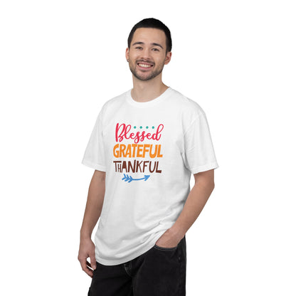 Blessed Grateful ThankfulAppreciate Everything Lovers Tee Positivity Self-Sufficiency Satisfaction Unisex Heavy Cotton T-Shirt