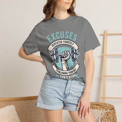 100% cotton (fiber content may vary for different colors) Medium fabric (5.3 oz/yd² (180 g/m²)) Dedicated Yourself To Becoming Your Best Don’t Burn Calories Unisex Heavy Cotton T-Shirt