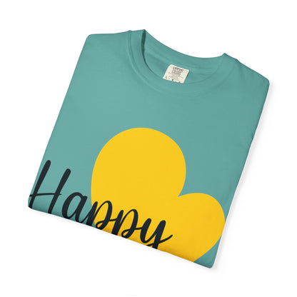 Happy Family Peaceful Paradise Tee Cherished Space Heartfelt Haven Unisex Heavy Cotton T-Shirt