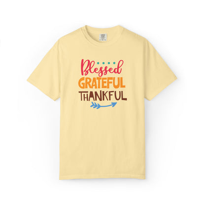 Blessed Grateful ThankfulAppreciate Everything Lovers Tee Positivity Self-Sufficiency Satisfaction Unisex Heavy Cotton T-Shirt