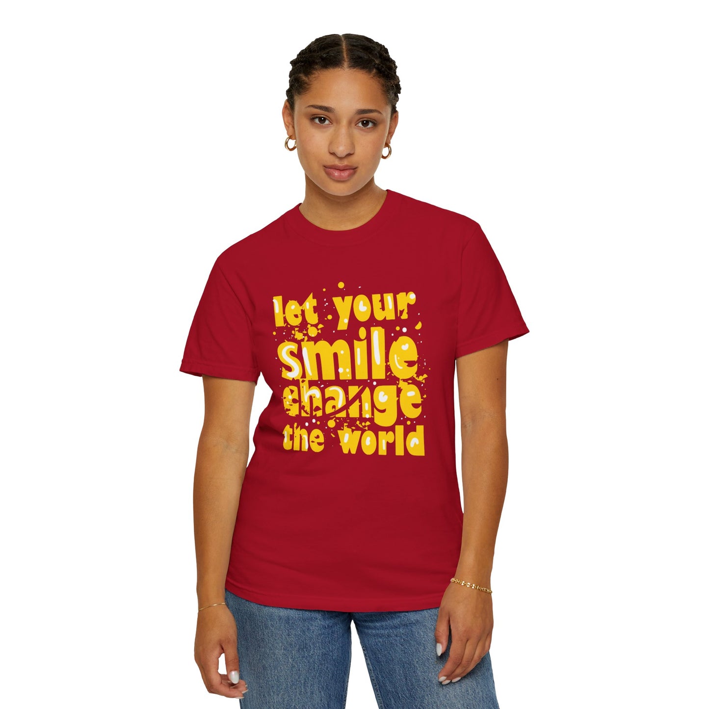 Let Your Smile Change The World Kindness Heartfelt Compliments Tee Thoughtful Gestures Love-Inspiration  Unisex Heavy Cotton T-Shirt