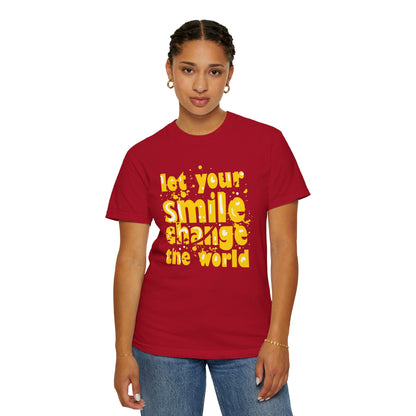 Let Your Smile Change The World Kindness Heartfelt Compliments Tee Thoughtful Gestures Love-Inspiration  Unisex Heavy Cotton T-Shirt