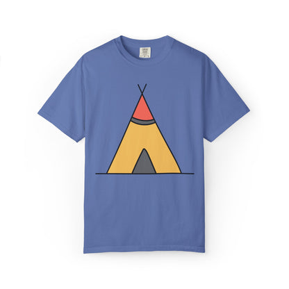Camping  Adventure Lovers Tee Nature Exploration Bonfire Travel Van Unisex Heavy Cotton T-Shirt