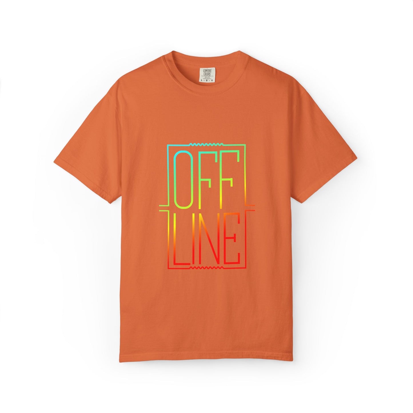 Offline Tech-Free Funny Tee Unplugged Disconnect Relaxation Peaceful Living No Screen Digital Break Unisex Heavy Cotton T-Shirt
