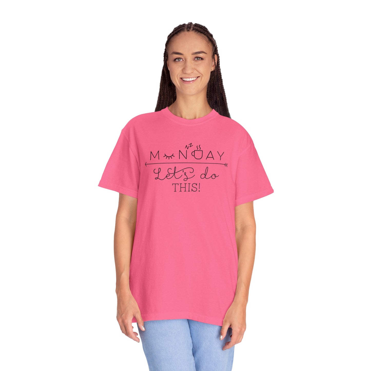Monday Let’s Do This Motivation Tee Work Ethic Positive Mindset Focus Planning Task Completion Morning Routine Unisex Heavy Cotton T-Shirt