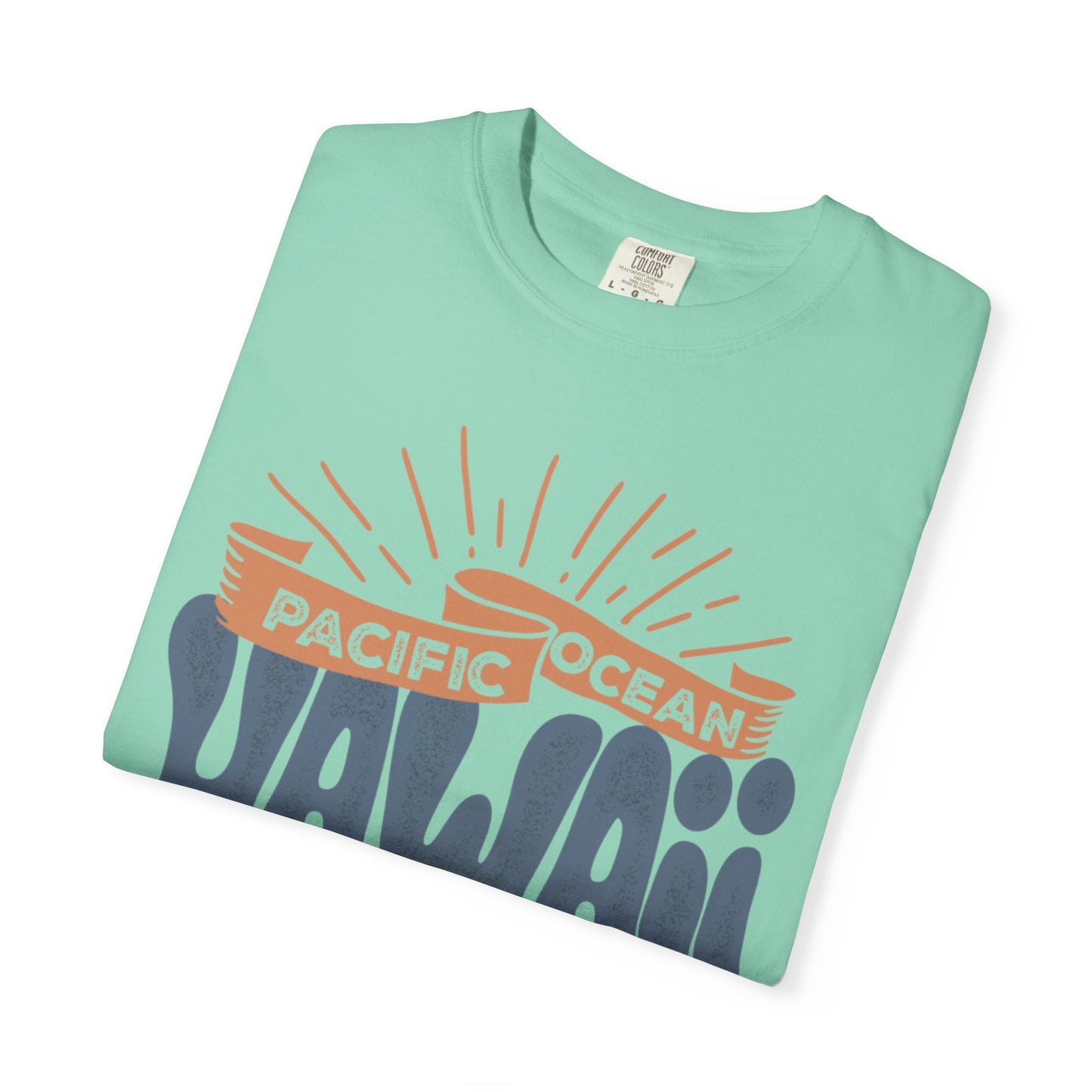 Enjoyable Pacific Ocean Hawaii Wave Rider Beach Life Sun Sand Sea Seashells Sea Waves Beach Sun Glasses Beach Surfers Unisex Heavy Cotton T-Shirt