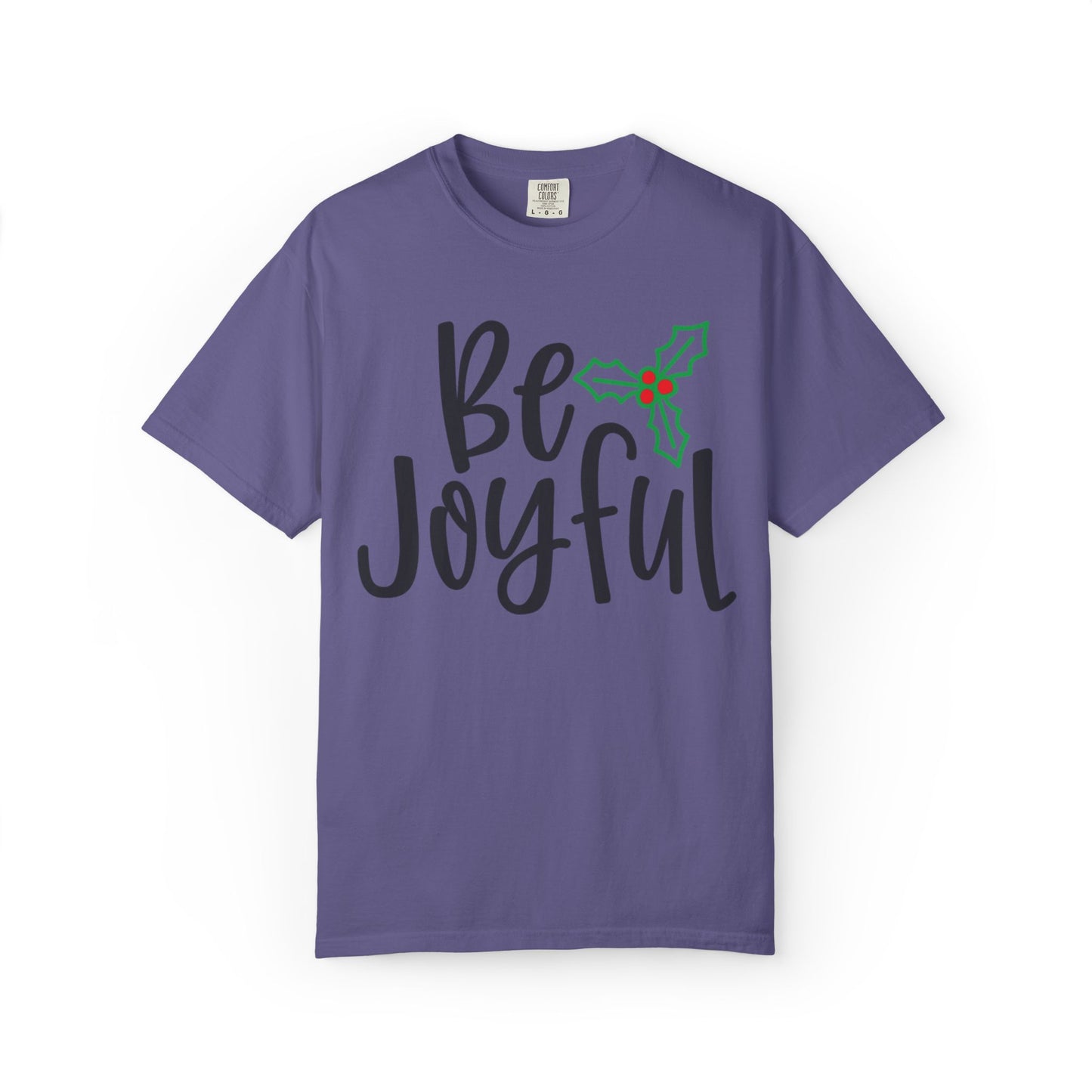 Be Joyful Festival Season Tee Twinkle Lights New Year Celebration Merry Christmas Noel Delight Unisex Heavy Cotton T-Shirt