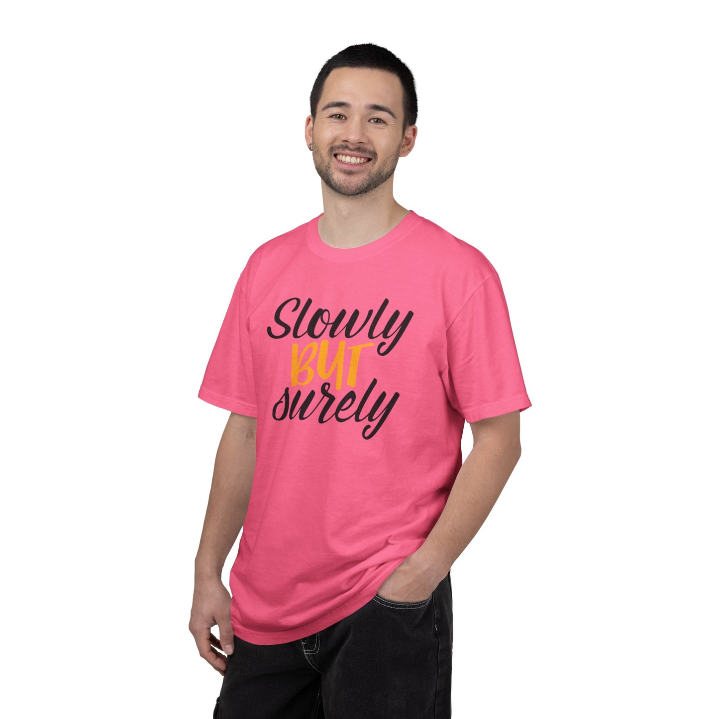 Slowly But Surely Embracing Challenges Tee Unbreakable Will Relentless Spirit Unyielding Determination Unisex Heavy Cotton T-Shirt