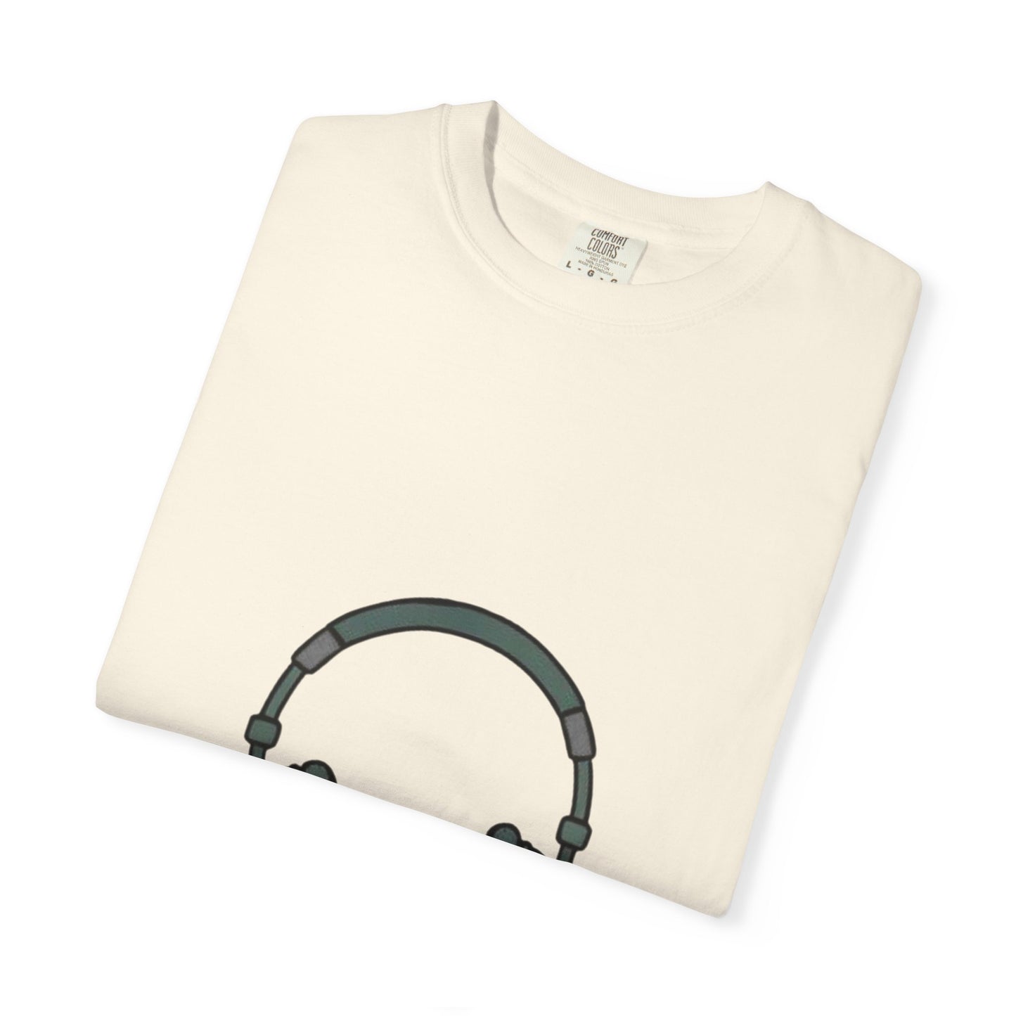 Head Phone Unisex Garment-Dyed T-shirt