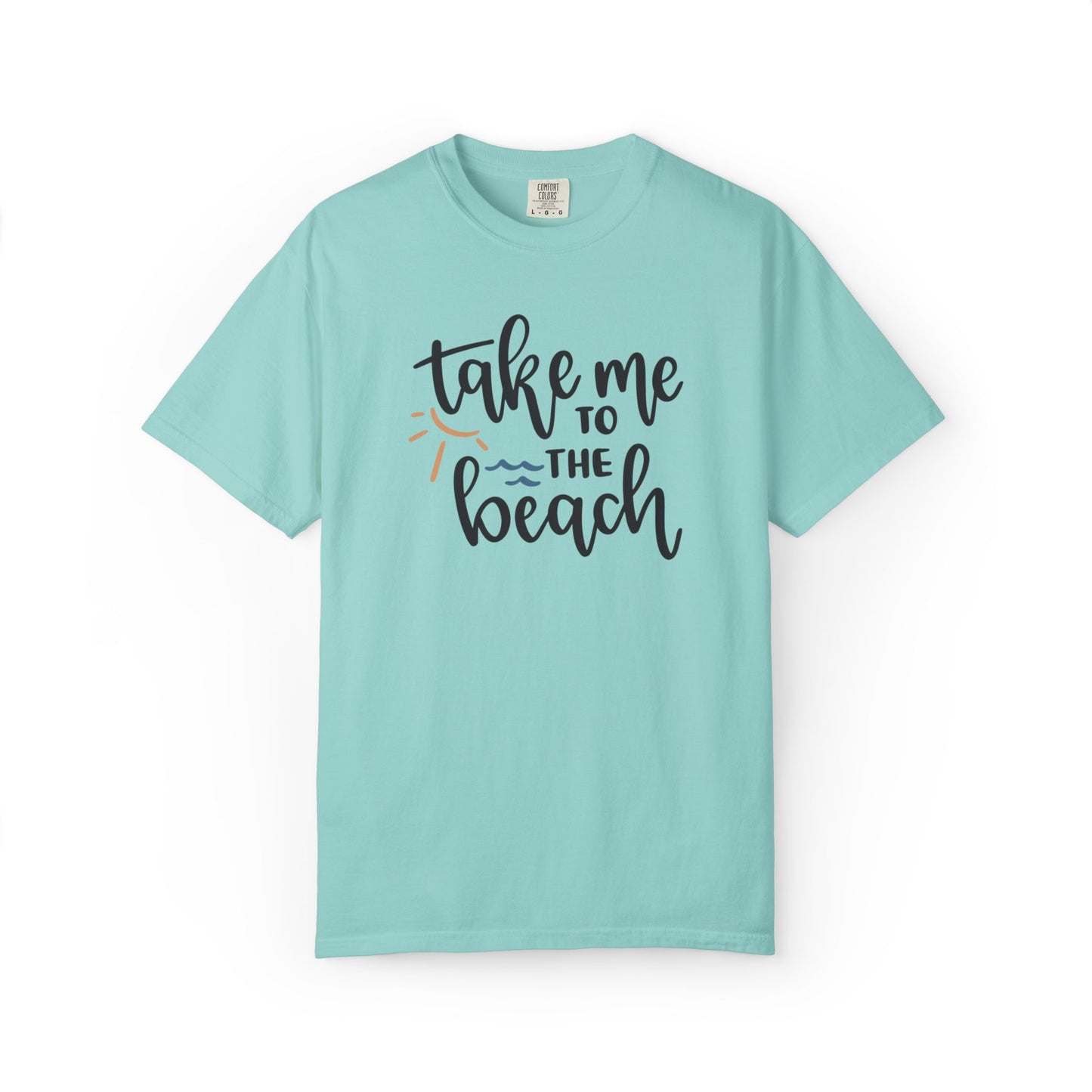 Take Me To The Beach Sunset Vibes Ocean Tee Sandy Celebration Adventure Camp Unisex Heavy Cotton T-Shirt
