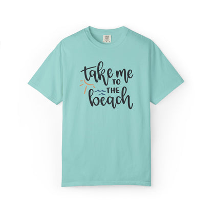 Take Me To The Beach Sunset Vibes Ocean Tee Sandy Celebration Adventure Camp Unisex Heavy Cotton T-Shirt