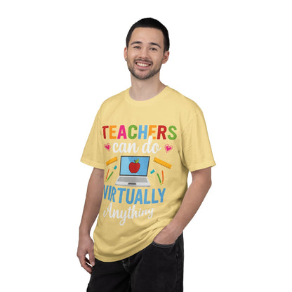 Inspirational Teacher Can Do Virtually Anything Enlightenment Bridge Builder Lifelong Mission Unisex Heavy Cotton T-Shirt