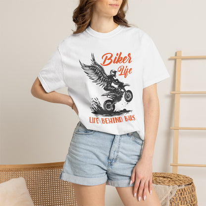 Thriller Live Behind Bars Secret Of Life Journey Over Destination Two Wheeled Adventures Unisex Heavy Cotton T-Shirt