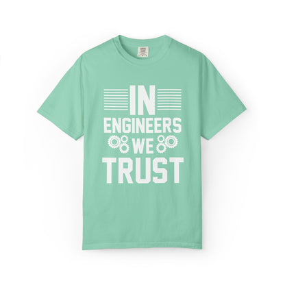 In Engineers We Trust Critical Thinking Problem-Solving Sarcastic Adaptability Unisex Heavy Cotton T-Shirt