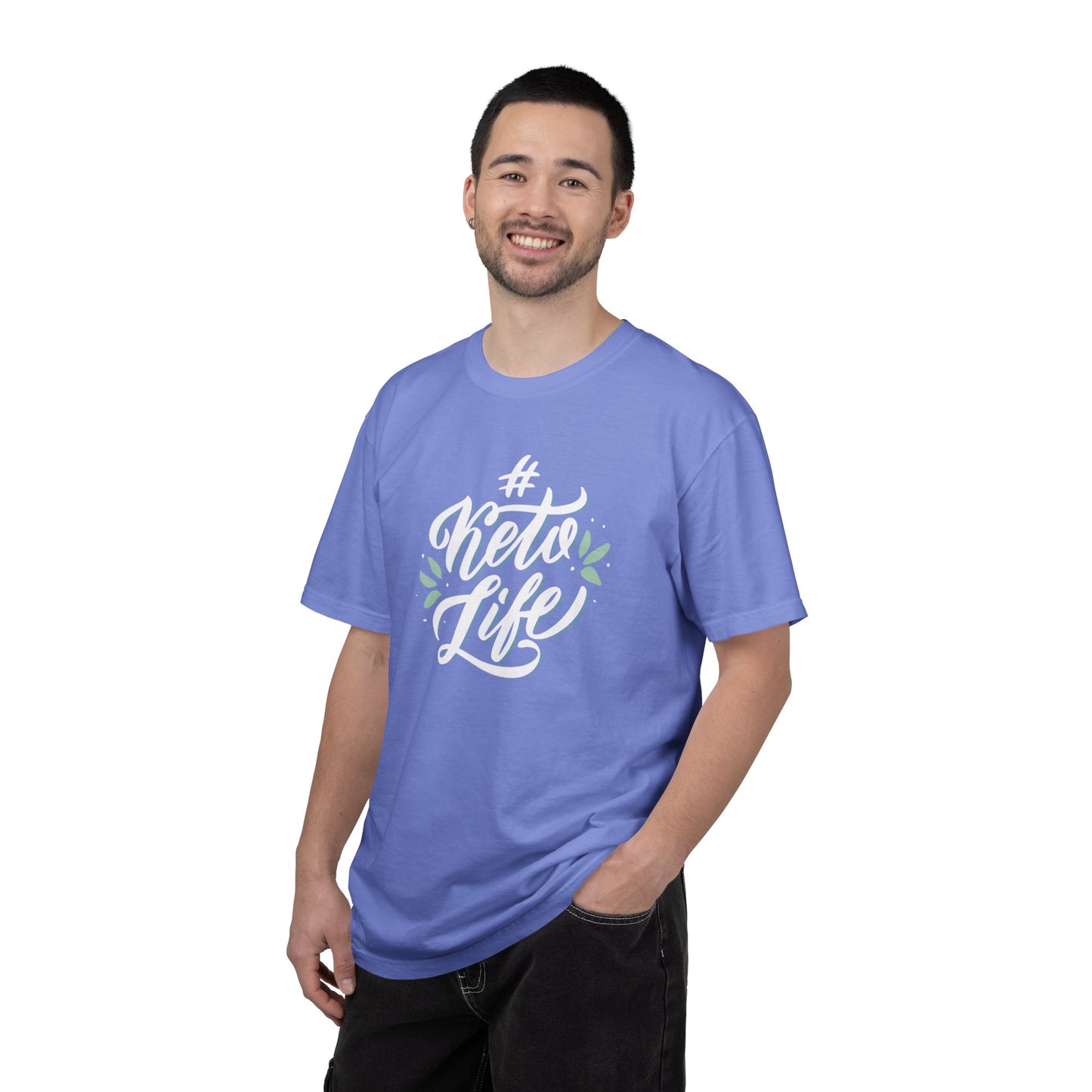 Keto Life Low-Carb Vegetables Tee Moderate Protein Fat Adaptation Intermittent Fasting Unisex Heavy Cotton T-Shirt