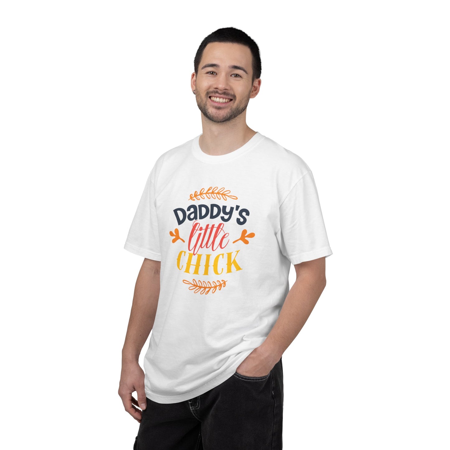 Daddy’s Little Chick Confidence Tee Elegance Charming Appealing Beauty Easter Celebration Unisex Heavy Cotton T-Shirt