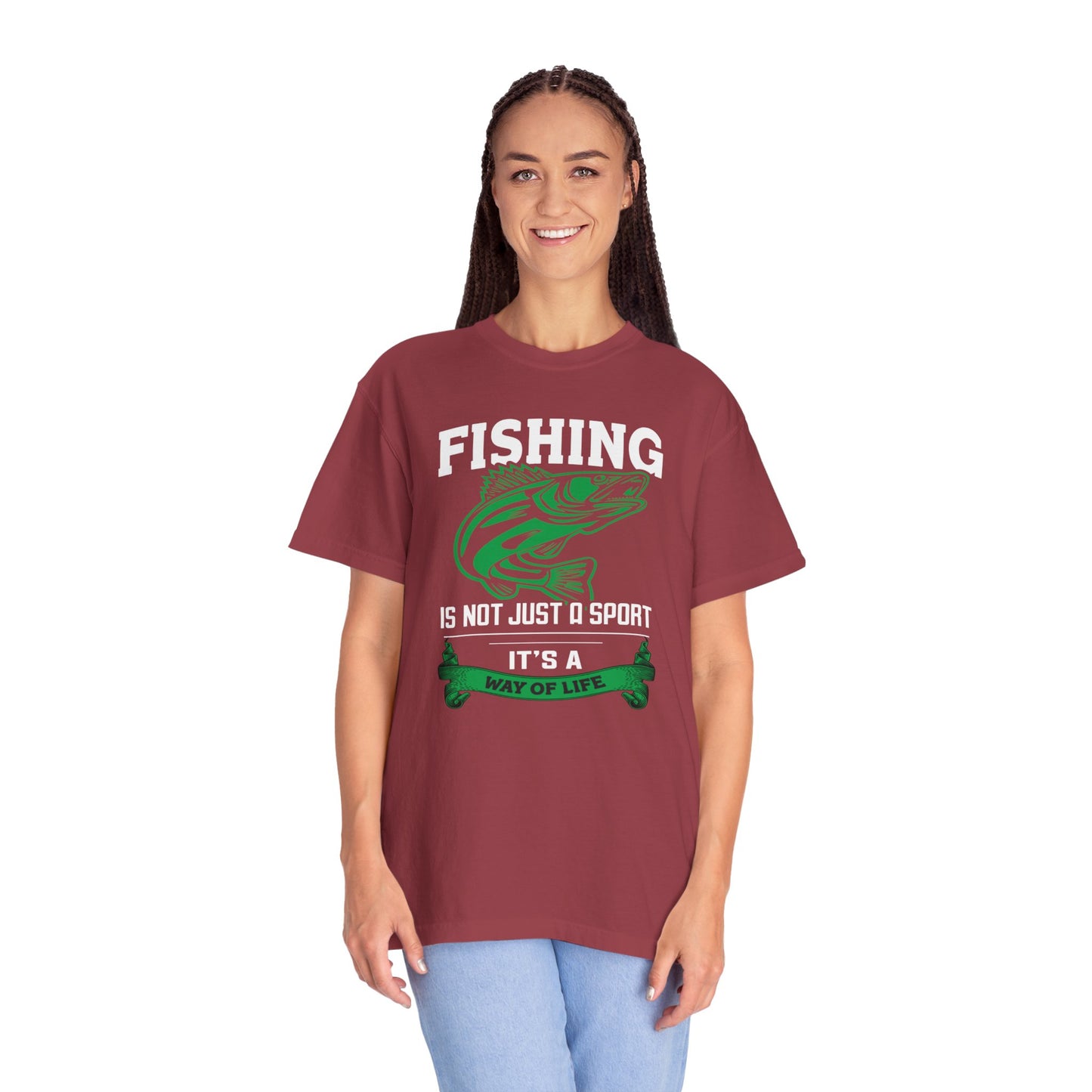 Fishing Is Not Just A Sport Reel Bait Fishing Tee Solitude Unisex Heavy Cotton T-Shirt