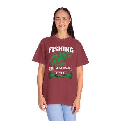 Fishing Is Not Just A Sport Reel Bait Fishing Tee Solitude Unisex Heavy Cotton T-Shirt