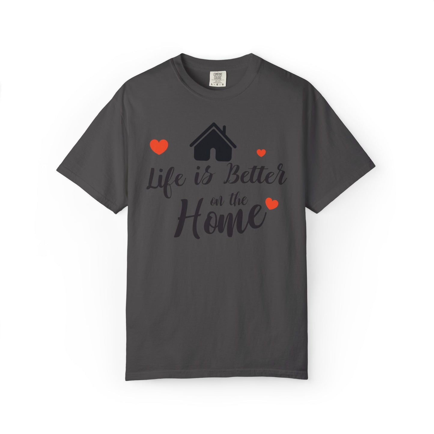 Life Is Better On The Home Peaceful Paradise Tee Cherished Space Heartfelt Haven Unisex Heavy Cotton T-Shirt