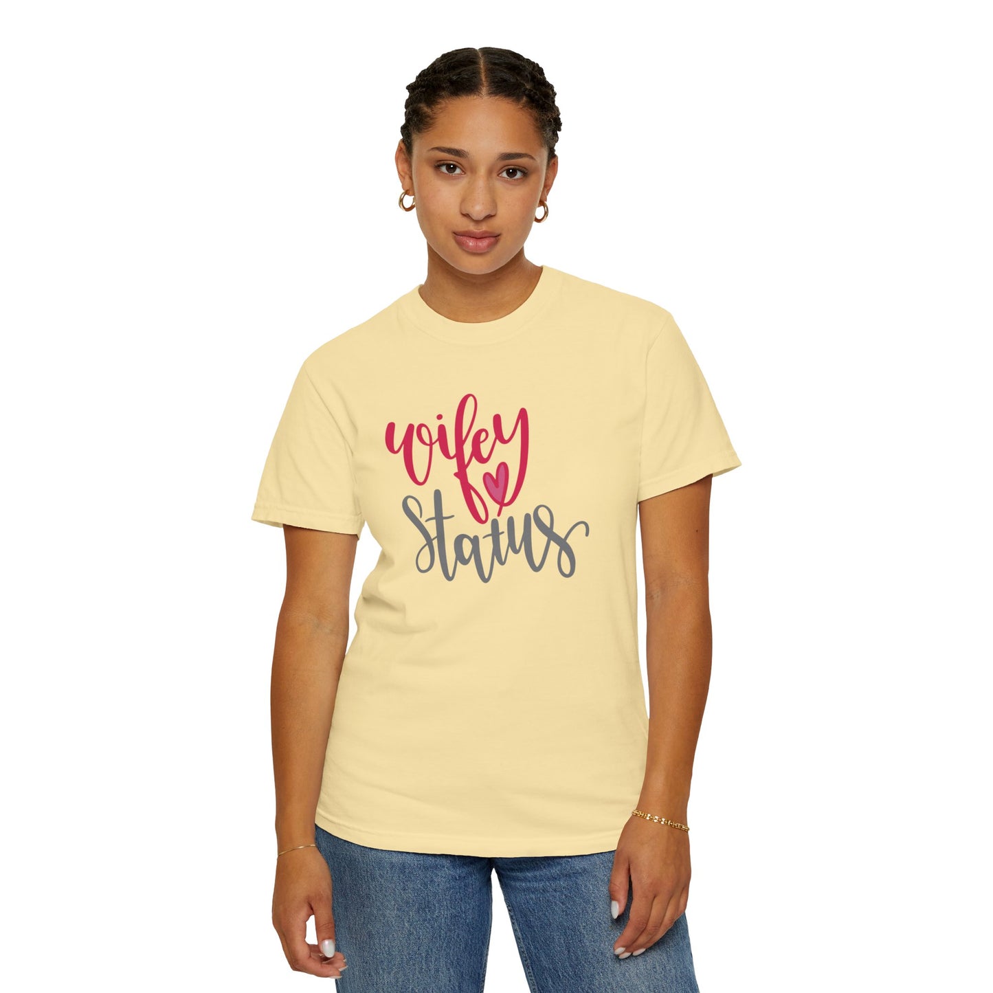 Wifey Status Loyal Tee Fun-loving Elegant Captivating Graceful Amazing Unisex Heavy Cotton T-Shirt