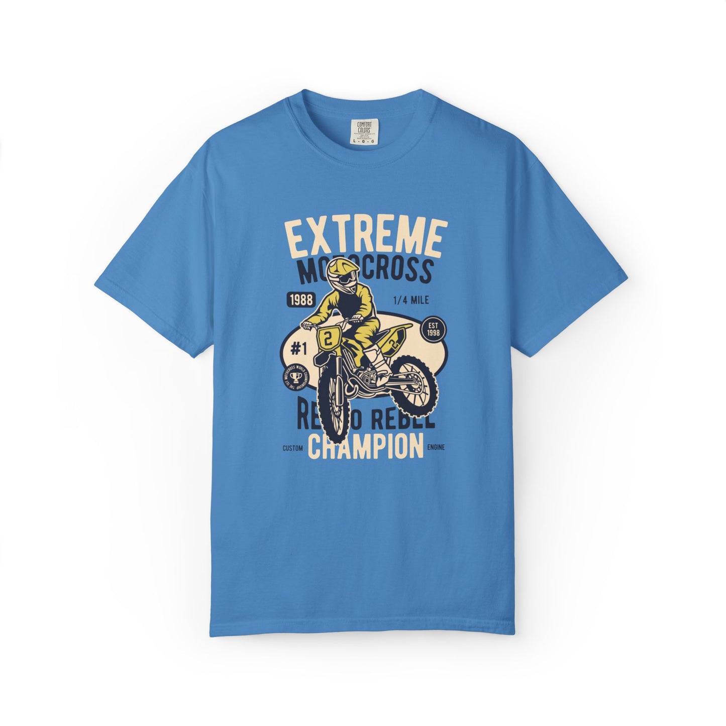 Extreme Champion Epic Trail Exploration Tee Thrill-Seeking Stunt Mastery Downhill Rush Unisex Heavy Cotton T-Shirt