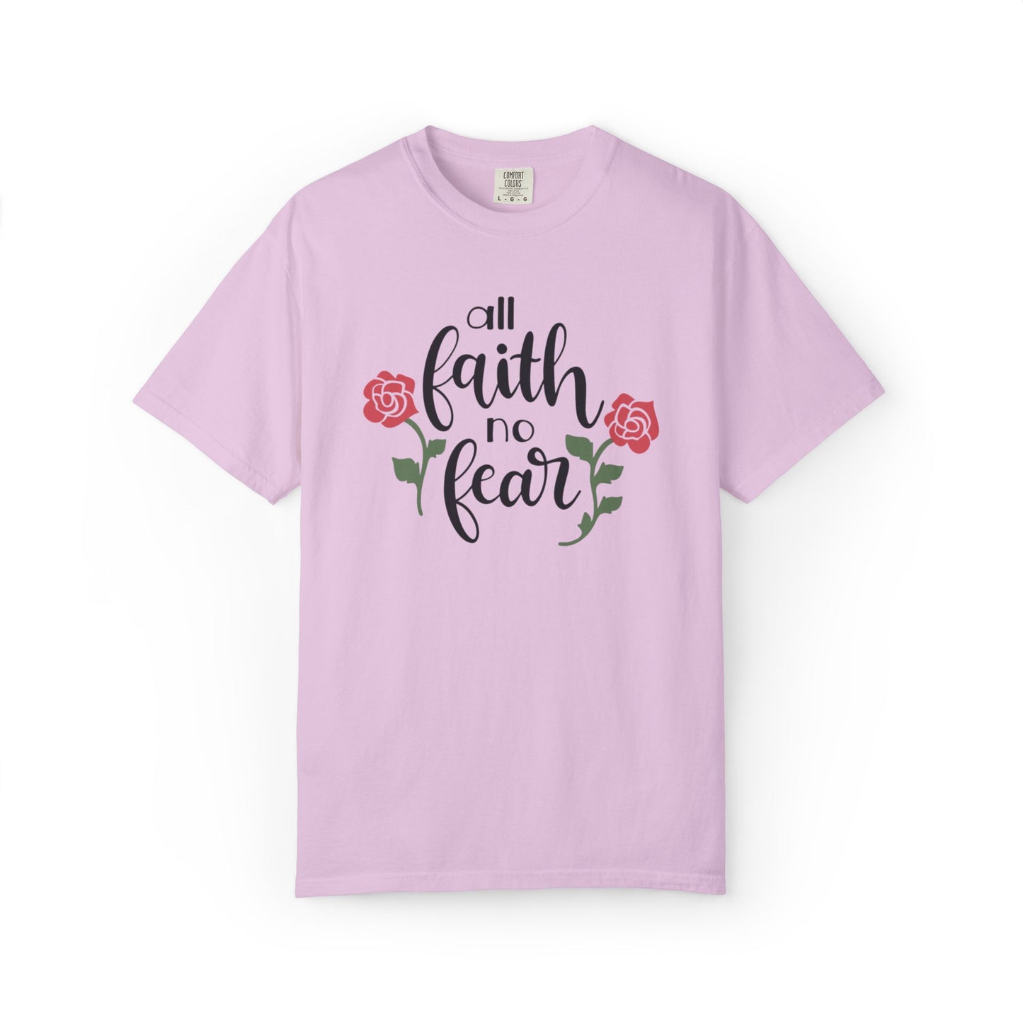 All Faith No Fear Stop Wishing Start Doing Action Goal Setting Modern Tee Achievement Self-Improvement Unisex Heavy Cotton T-Shirt