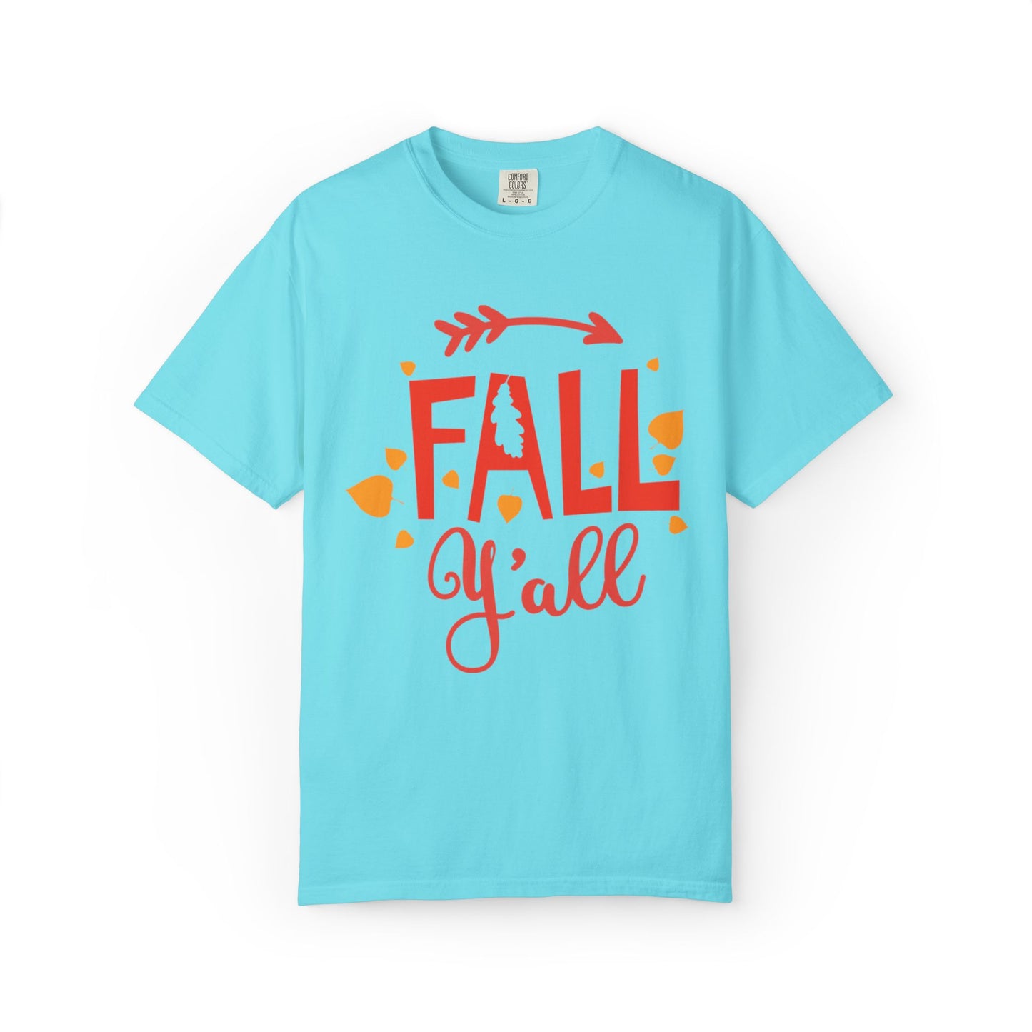 Fall Y’all Breeze Leaves Christmas Tee Jingle Bells Falling Beauty Holiday Spirit Unisex Heavy Cotton T-Shirt