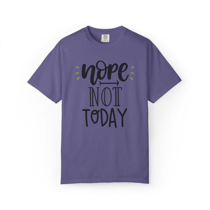 Nope Not Today Idle Moments Tee Cozy Living Contented Loafing Unisex Heavy Cotton T-Shirt