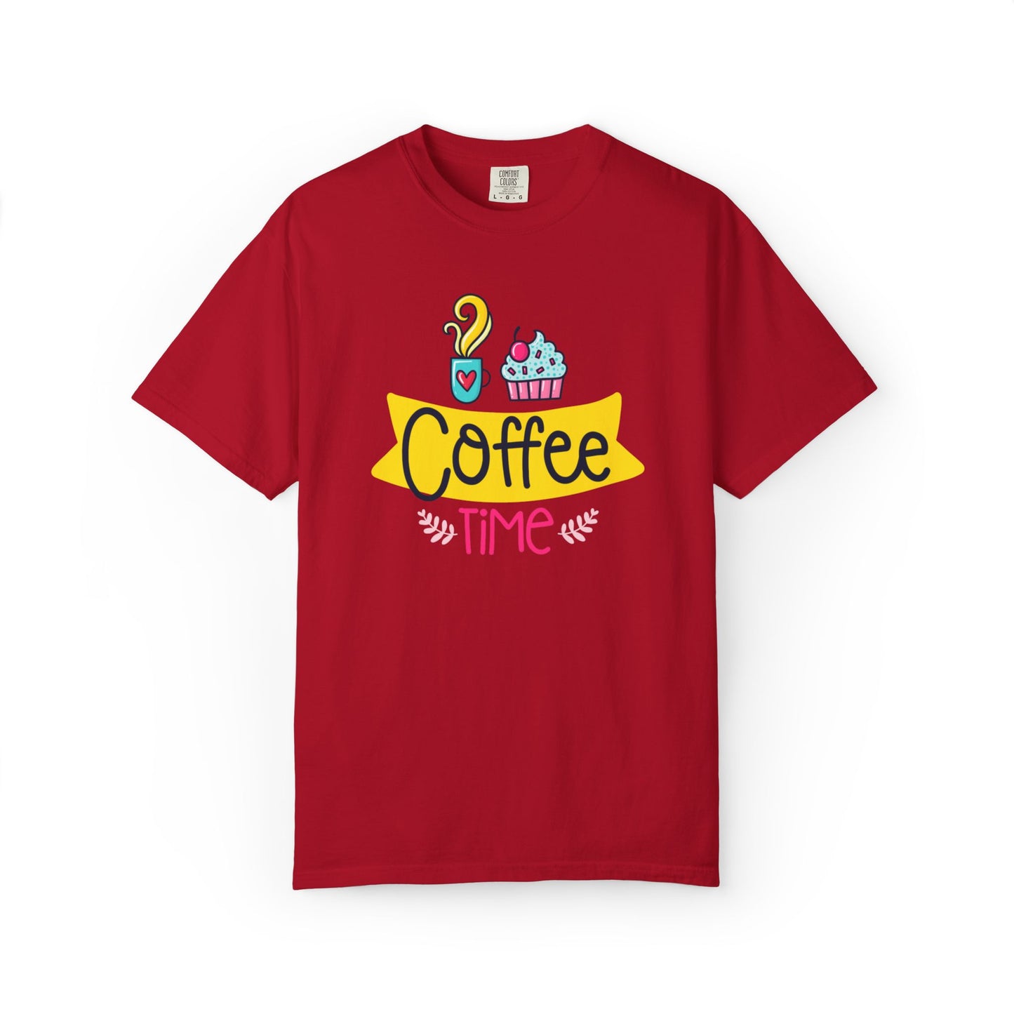 Funny Coffee Time Beans Latte Lovers Tee Black Brew Addicted Barista Freak Unisex Heavy Cotton T-Shirt