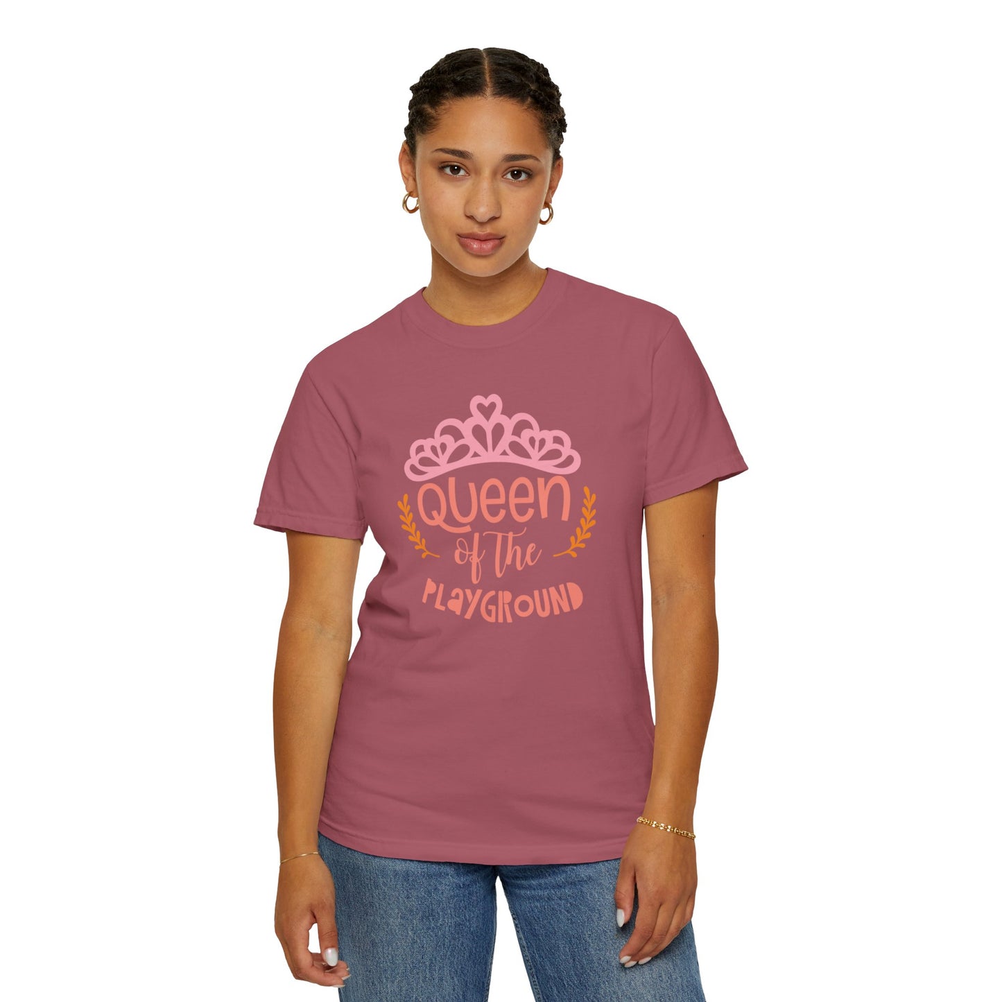 Queen Of The Playground Playtime Learning Objectives Early Toddlers Tee Childhood Development Unisex Heavy Cotton T-Shirt