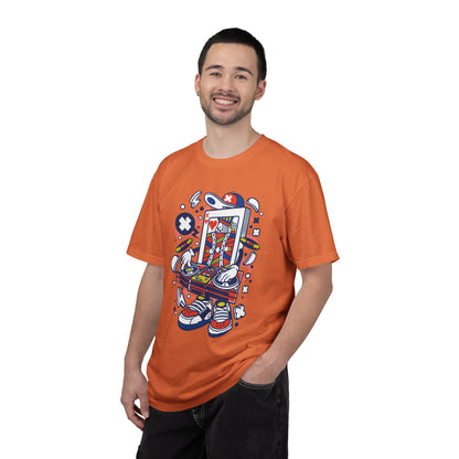 Dj King Play Card Hip Hop Vibes Trends Pop Visuals Tee Remixes Music Producer Unisex Heavy Cotton T-Shirt