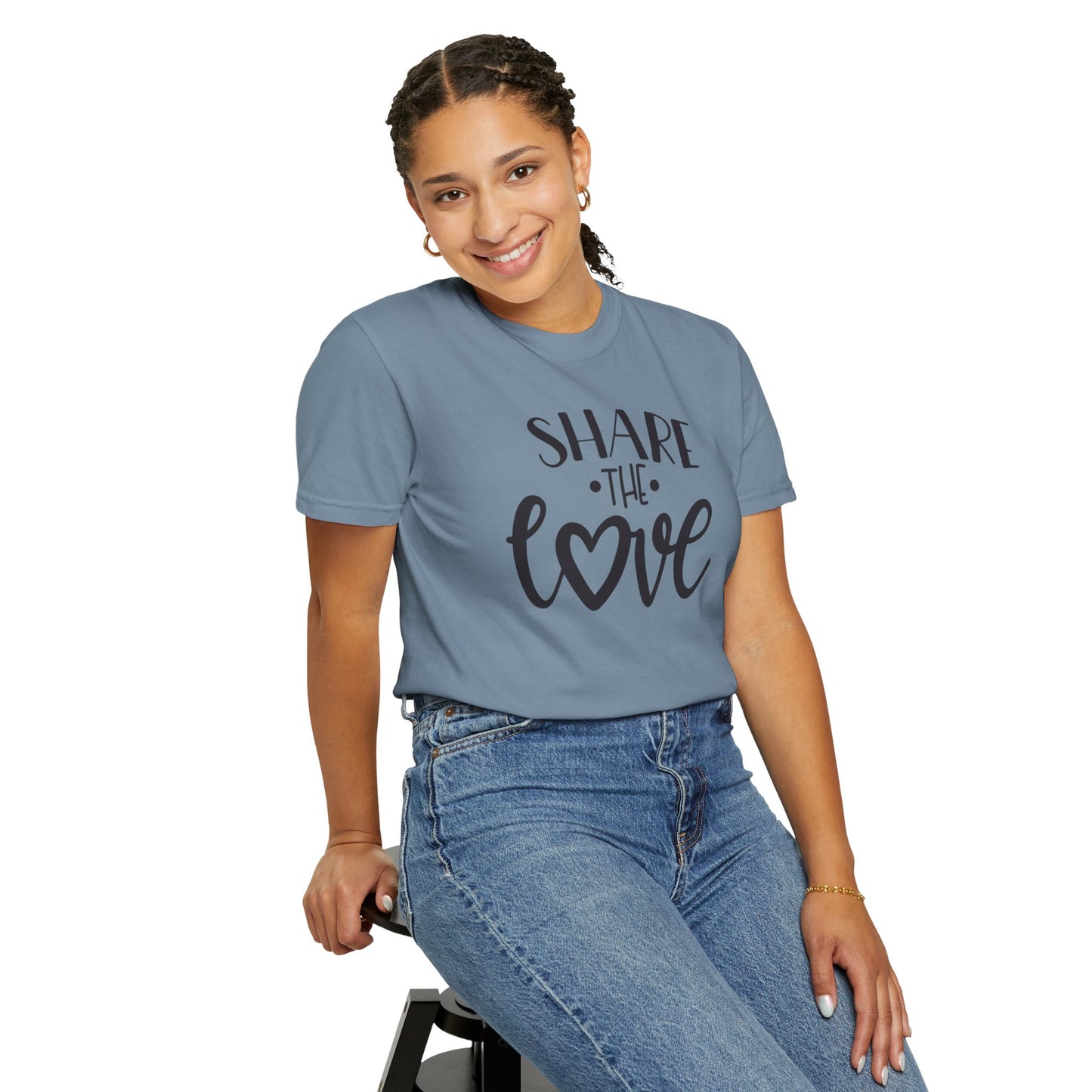 Share The Love Kindness Tee Compassion Empathy Support Community Affection Unisex Heavy Cotton T-Shirt