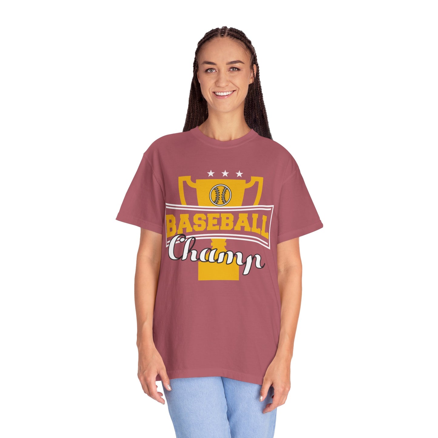 Baseball Champ Tee Bullpen Pitcher Bats League Game Sports Unisex Heavy Cotton T-Shirt