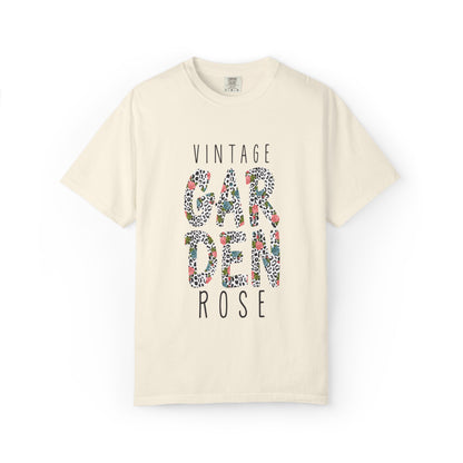 Vintage Garden Rose Heartwarming Lovely Trendy Tee Sweet Charismatic Beautiful Fragrance Happiness Unisex Heavy Cotton T-Shirt