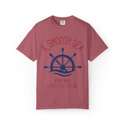 A Smooth Sea Marine Life Fishermen Seafaring Adventure Lovers Tee Shipman Unisex Heavy Cotton T-Shirt