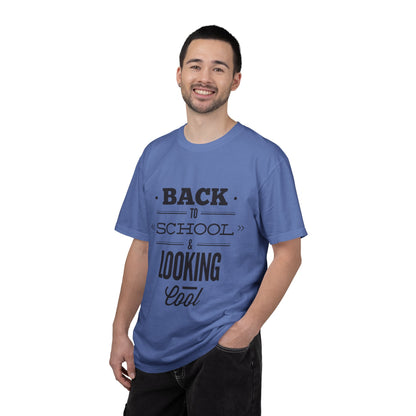 Funny Back To School Looking Cool New Beginning Educational Journey New Classroom Backpack Notebooks Unisex Heavy Cotton T-Shirt