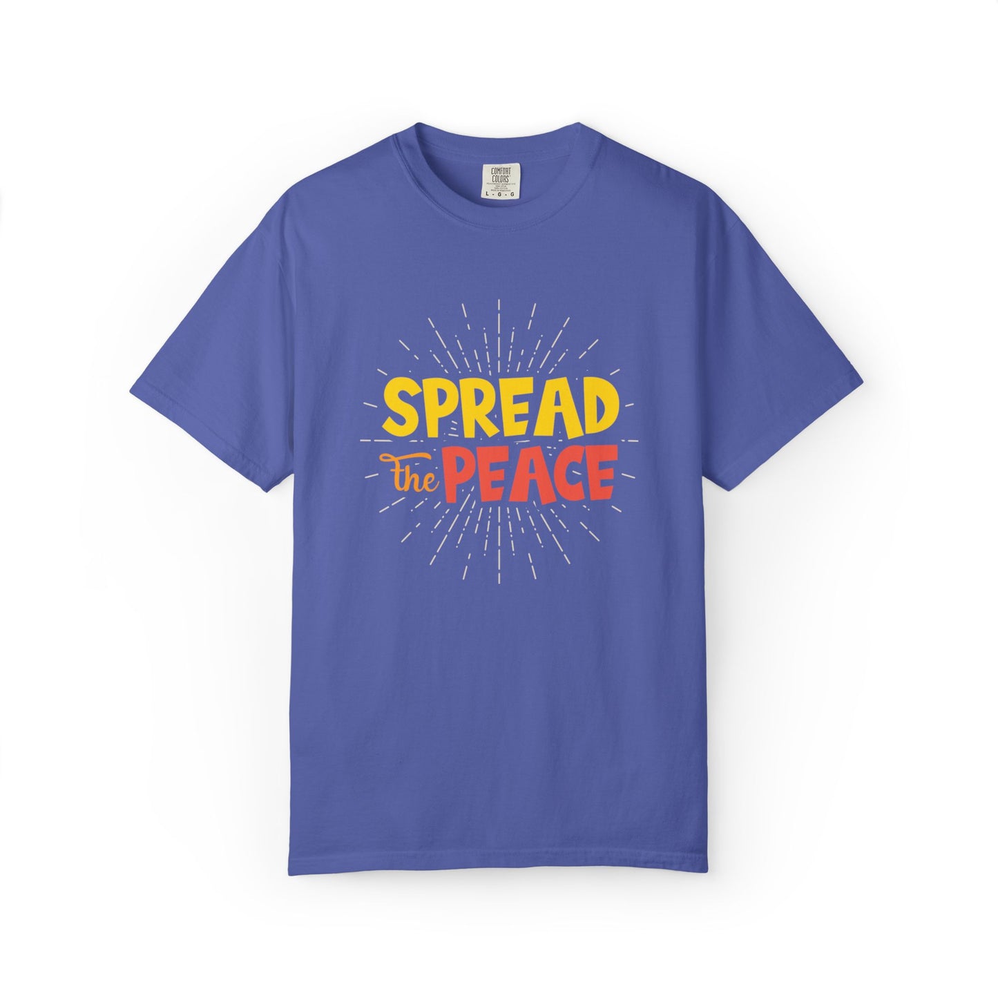 Spread The Peace Trendy Tee Encouraging Anti-violence Unity Kindness Humble Positivity Unisex Heavy Cotton T-Shirt