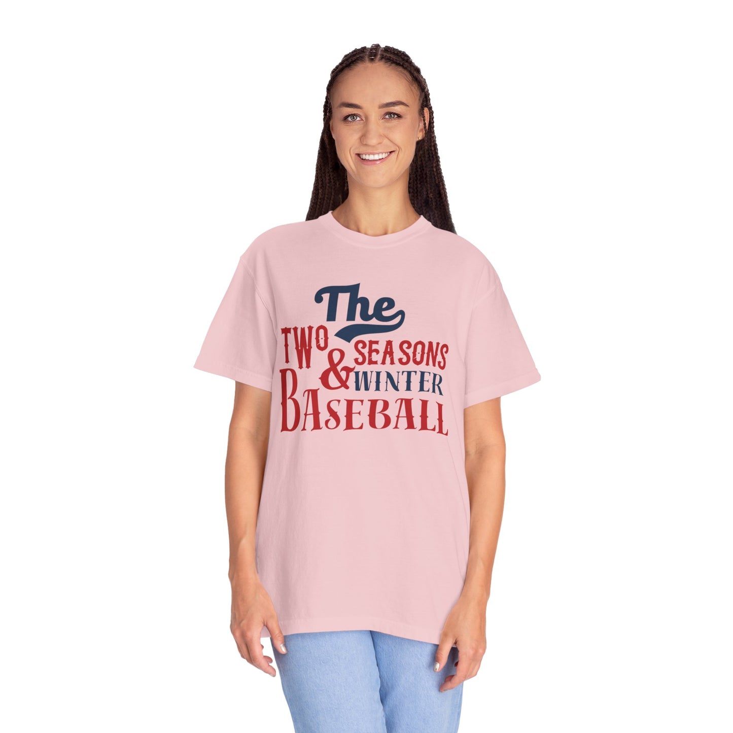 The Two Seasons Winter & Baseball Pitcher’s Snow Peace Tee Scoreboard Smiles Inning Of Joy Unisex Heavy Cotton T-Shirt