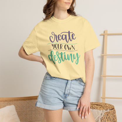 Create Your Destiny Embracing Challenges Tee Unbreakable Will Relentless Spirit Unyielding Determination Unisex Heavy Cotton T-Shirt