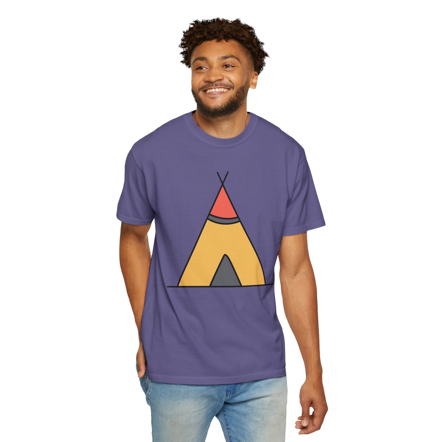 Camping  Adventure Lovers Tee Nature Exploration Bonfire Travel Van Unisex Heavy Cotton T-Shirt