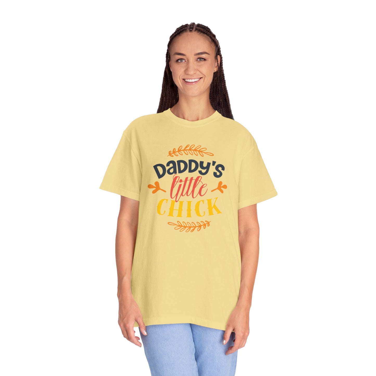 Daddy’s Little Chick Confidence Tee Elegance Charming Appealing Beauty Easter Celebration Unisex Heavy Cotton T-Shirt