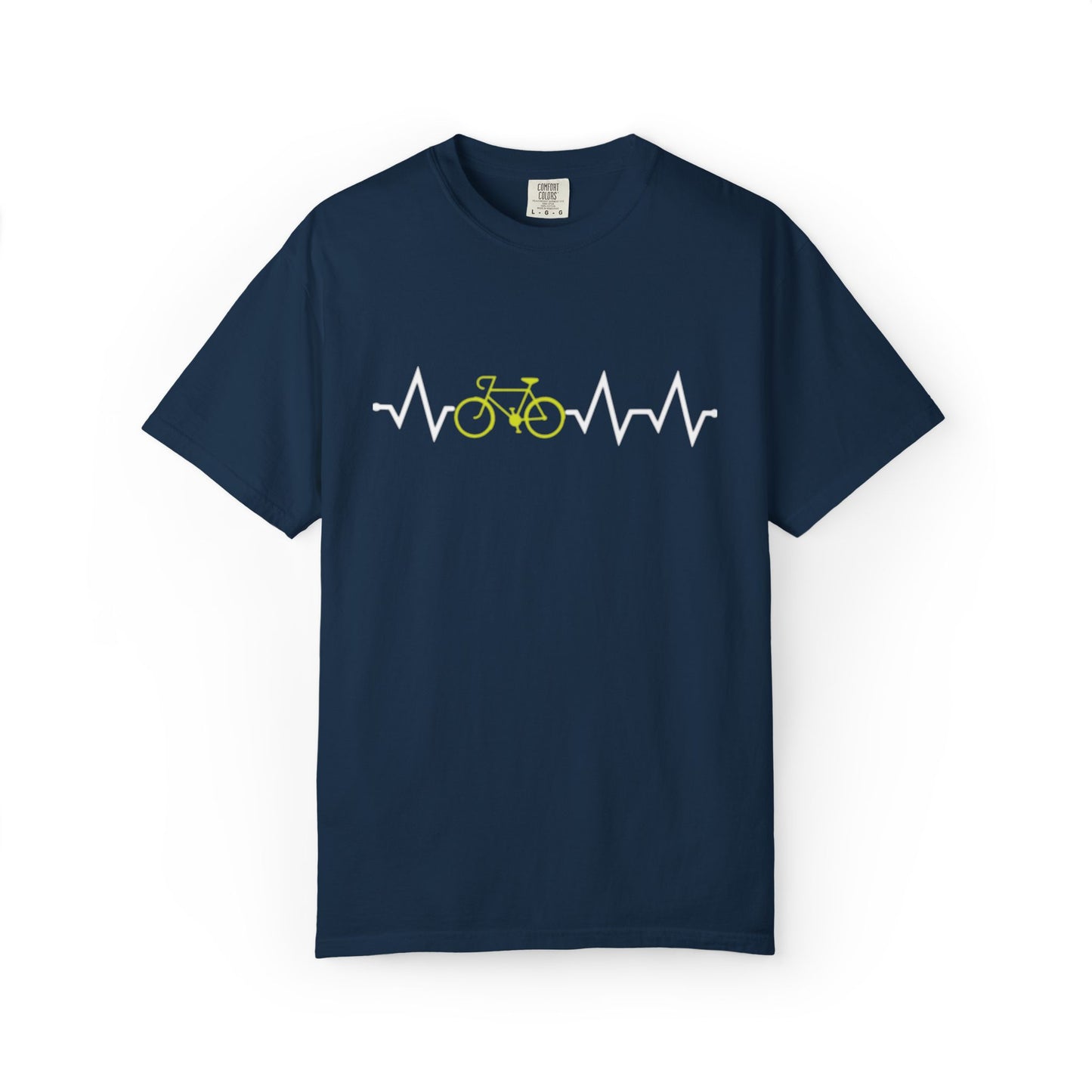 Funny Cycle Heart Beat Cycle Enthusiasm Pedal power Sarcastic Two Wheeled Adventures Unisex Heavy Cotton T-Shirt