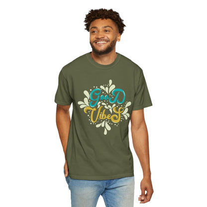 Good Vibes Motivational Tee Let Go Of Negativity Focus On Solutions Growth Mindset Unisex Heavy Cotton T-Shirt
