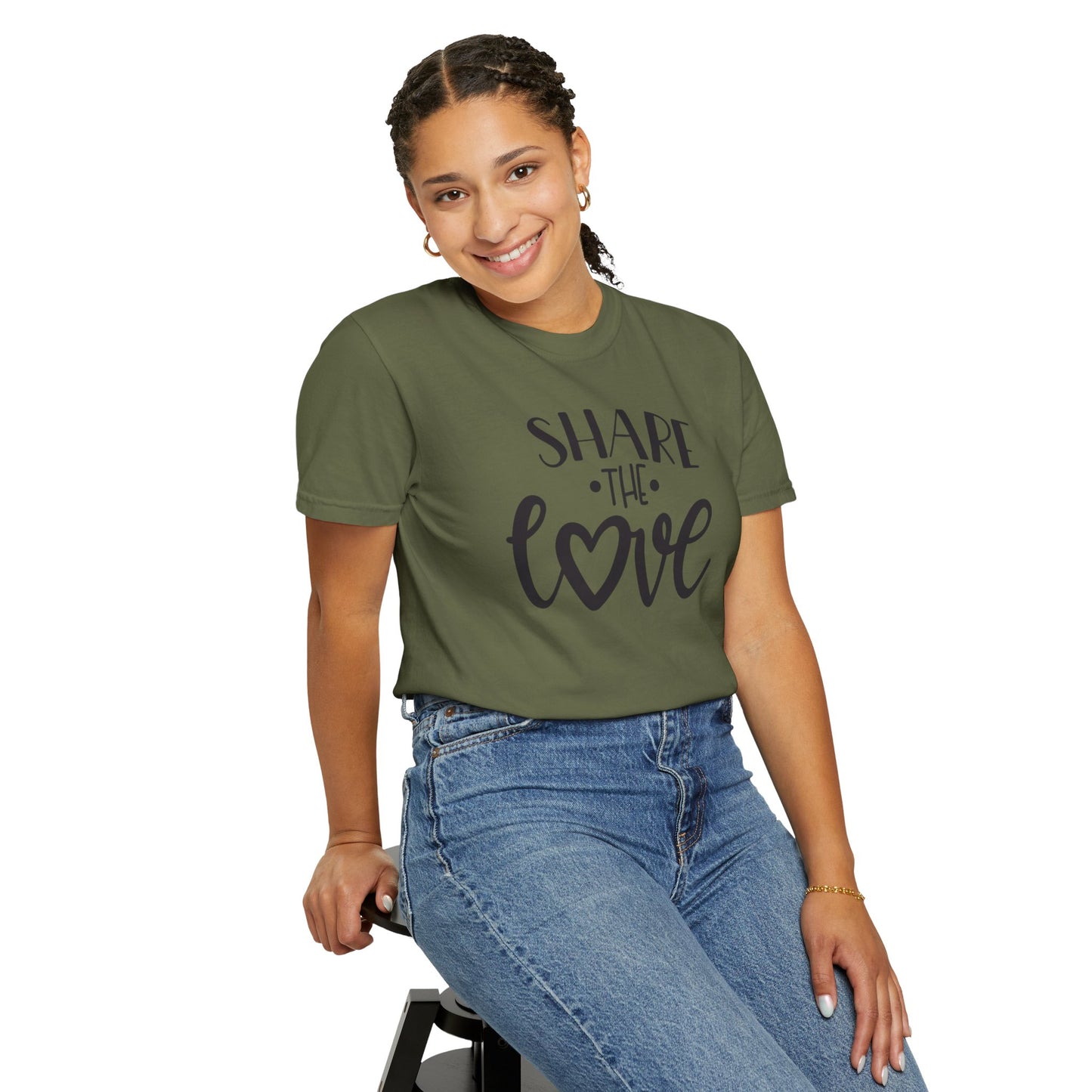 Share The Love Kindness Tee Compassion Empathy Support Community Affection Unisex Heavy Cotton T-Shirt