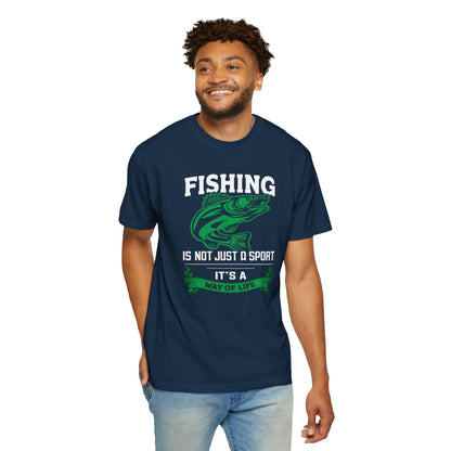 Fishing Is Not Just A Sport Reel Bait Fishing Tee Solitude Unisex Heavy Cotton T-Shirt