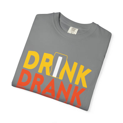 Funny Drink Drank Drunk Want To Drink Beer sarcastic Beer Glass Sip & Smile Unisex Heavy Cotton T-Shirt