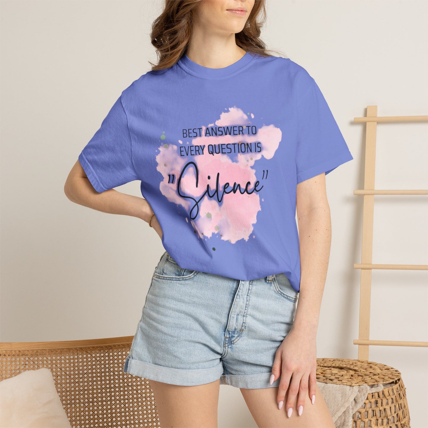 Silence - Unisex Garment-Dyed T-shirt