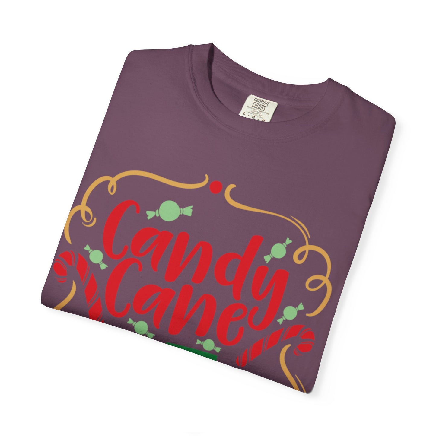 Candy Cane Cutie Enjoying Tee Tiny Helpers Jingle Bell Bling Festival Season Merry Christmas Unisex Heavy Cotton T-Shirt